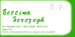 bettina herczegh business card